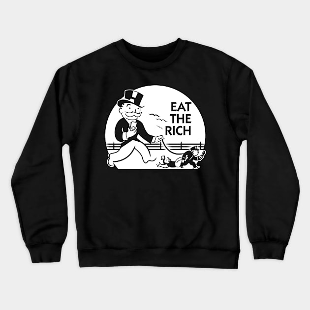 Eat The Rich Crewneck Sweatshirt by dann